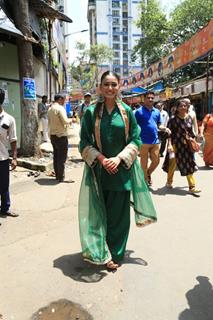 Sana Makbul snapped at Lalbhaug cha Raja