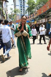 Sana Makbul snapped at Lalbhaug cha Raja