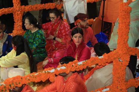 Shanaya Kapoor snapped at Ambani's Bappa Visarjan