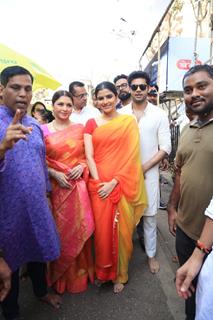 Bhagyashree Patwardhan snapped at Lalbhaug cha Raja