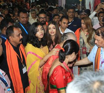 Aishwarya Rai Bachchan and Aaradhya Bachchan snapped at GSB Ganpati Darshan