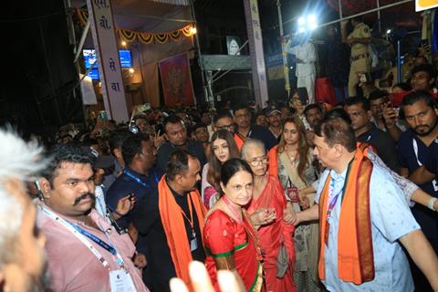 Aishwarya Rai Bachchan snapped at GSB Ganpati Darshan