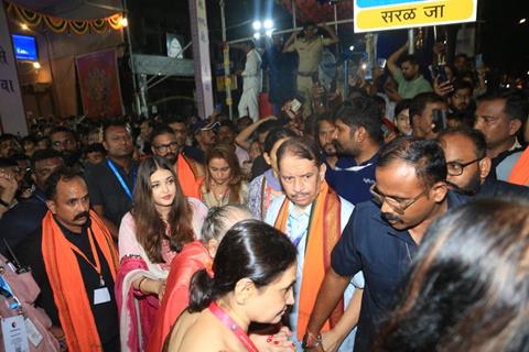 Aishwarya Rai Bachchan snapped at GSB Ganpati Darshan