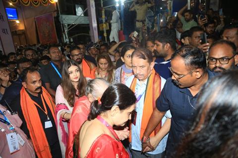 Aishwarya Rai Bachchan snapped at GSB Ganpati Darshan