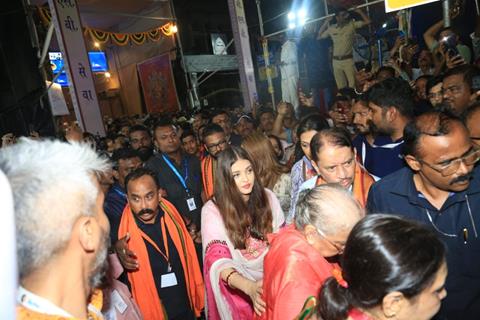 Aishwarya Rai Bachchan snapped at GSB Ganpati Darshan