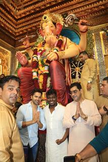 Varun Dhawan and Atlee Kumar snapped at Lalbhaug Cha Raja