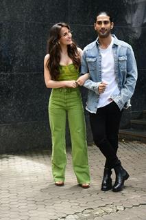 Prateik Babbar and Elli Avram snapped promoting their song Tere Dar Pe Sanam