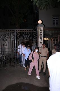 Malaika Arora snapped outside Malaika Arora’s father’s house 