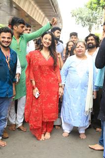 Mahima Makwana snapped at Lalbhag cha Raja