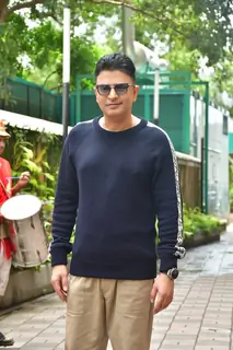 Bhushan Kumar snapped at the trailer launch of Vicky Vidya Ka Woh Wala Video