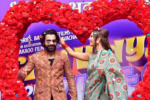 Rajkummar Rao and Triptii Dimri snapped at the trailer launch of Vicky Vidya Ka Woh Wala Video