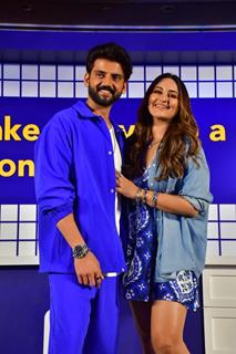 Sonakshi Sinha and Zaheer Iqbal snapped at an event by Booking.com