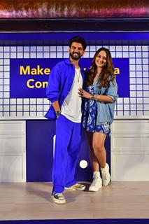 Sonakshi Sinha and Zaheer Iqbal snapped at an event by Booking.com