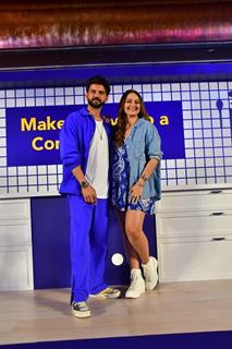 Sonakshi Sinha and Zaheer Iqbal snapped at an event by Booking.com