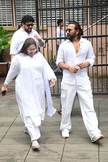 Geeta Kapur and Terence Lewis arrive for Malaika Arora's father Anil Mehta's last rites