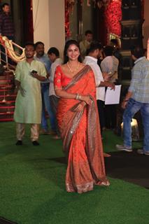 Celebrities snapped at CM’s residence for Ganpati Darshan