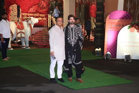 Neil Nitin Mukesh snapped at CM’s residence for Ganpati Darshan