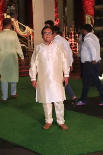 Dilip Joshi snapped at CM’s residence for Ganpati Darshan