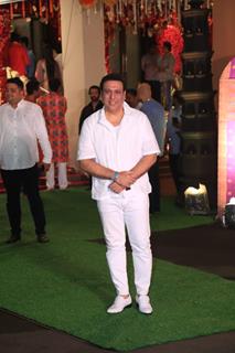 Govinda snapped at CM’s residence for Ganpati Darshan