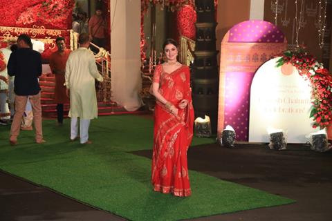 Divya Khossla snapped at CM’s residence for Ganpati Darshan