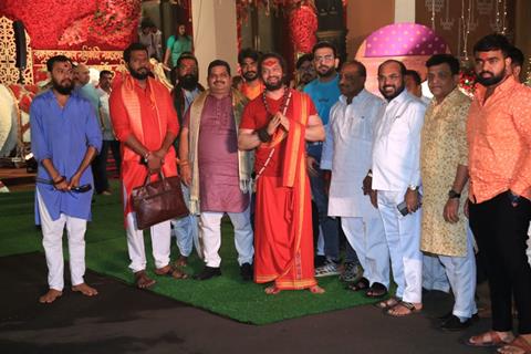 Celebrities snapped at CM’s residence for Ganpati Darshan