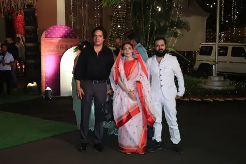 Rahul Roy snapped at CM’s residence for Ganpati Darshan