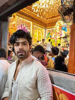 Akash Chaudhary looks super stylish during Ganesh Chaturthi Celebrations