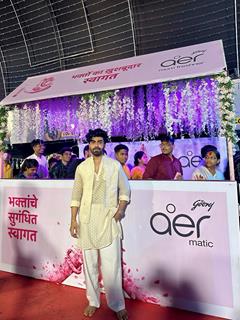 Akash Chaudhary looks super stylish during Ganesh Chaturthi Celebrations