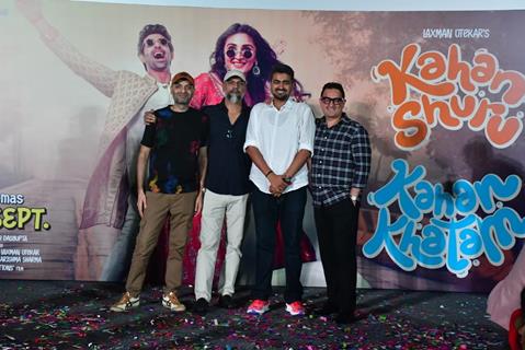 Vinod Bhanushali  snapped at the special live musical performances of their upcoming film 'Kahan Shuru Kahan Khatam'