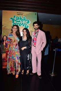 Aashim Gulati and Dhvani Bhanushali snapped at the special live musical performances of their upcoming film 'Kahan Shuru Kahan Khatam'