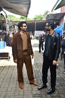 Raghav Juyal and Siddhant Chaturvedi snapped promoting their upcoming film Yudhra on the sets of India’s Best Dancer