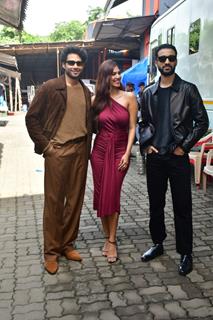 Raghav Juyal, Siddhant Chaturvedi and Malavika Mohanan snapped promoting their upcoming film Yudhra on the sets of India’s Best Dancer