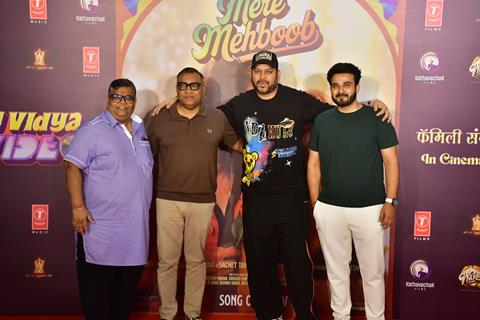 Celebrities snapped at the song launch of ‘Mere Mehboob’ from their upcoming movie 'Vicky Vidya Ka Woh Wala Video'