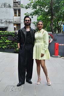 Shriya Pilgaonkar and Bhuvan Bam snapped promoting their upcoming series 'Taaza Kabar Season 2'