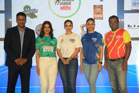 Sonali Bendre, Mahesh Bhupathi, Leander Paes, Rakul Preet Singh and Sania Mirza snapped at Tennis Premier League Season 6 Auctions