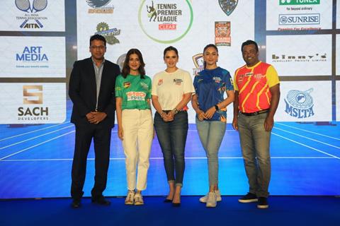 Sonali Bendre, Mahesh Bhupathi, Leander Paes, Rakul Preet Singh and Sania Mirza snapped at Tennis Premier League Season 6 Auctions