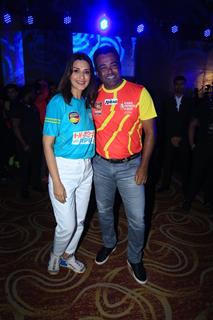 Sonali Bendre snapped at Tennis Premier League Season 6 Auctions