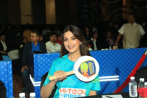 Sonali Bendre snapped at Tennis Premier League Season 6 Auctions