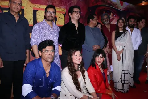 Aamir Khan, Sajid Nadiadwala, Ashutosh Gowariker, Siddharth Jadhav and Wardha Khan Nadiadwala  grace the trailer launch of 'Yek Number'