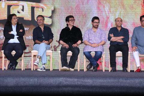 Aamir Khan, Sajid Nadiadwala, Ashutosh Gowariker, Rajkumar Hirani and Abhijat Joshi  grace the trailer launch of 'Yek Number'