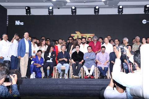 Aamir Khan, Sajid Khan, Sajid Nadiadwala, Ashutosh Gowariker, Rajkumar Hirani, Abhijat Joshi and Wardha Khan Nadiadwala  grace the trailer launch of 'Yek Number'