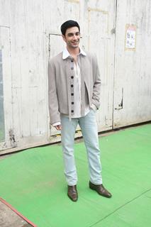 Vedang Raina snapped promoting their upcoming film 'Jigra' at Mehboob studios