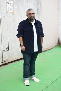 Vasan Bala snapped promoting their upcoming film 'Jigra' at Mehboob studios