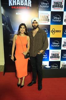 Akasa Singh grace the premiere of 'Taaza Khabar season 2'