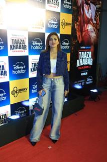 Nagma Mirajkar  grace the premiere of 'Taaza Khabar season 2'