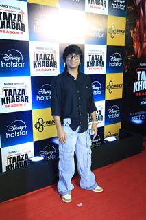 Sourav joshi grace the premiere of 'Taaza Khabar season 2'