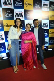 Shraddha Kapoor and Guneet Monga grace the premiere of 'Taaza Khabar season 2'