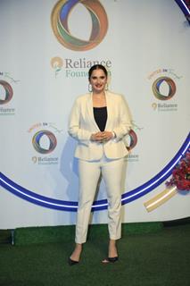 Sania Mirza snapped at Nita Ambani’s ‘United In Triumph’ event at Antilia to honour the Olympians and Paralympians