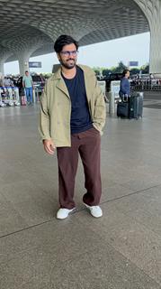 Jitendra Kumar snapped at the airport