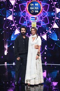 Rajkummar Rao and Triptii Dimri promoting their upcoming film 'Vicky Vidya Ka Woh Wala Video' on the sets of 'Sa Re Ga Ma Pa'